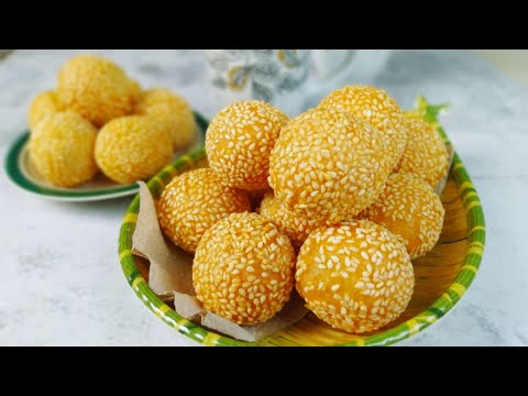 Sesame Balls (Sesame Balls with Cheese Filling)
