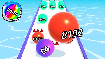 Ball Run 2048 - All Levels Gameplay Android, iOS ( Levels 4020 )