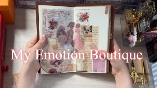 4K ASMR | 힐링다꾸 | 안도 밖도 장미꽃 만발🌹 | #다꾸asmr #コラージュ #종이소리 #scrapbooking #journalwithme