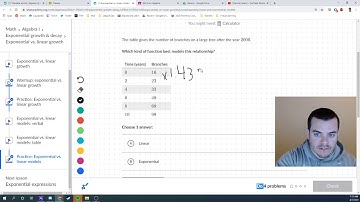 Video Lesson  - Exponential vs  linear models
