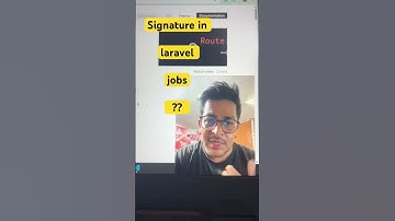 Signature in laravel jobs #laravel