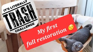 TRASHED chair full RESTORATION. It's Literally Trash Challenge edition.