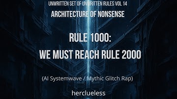 rule 1000: we must reach rule 2000 | herclueless (AI Systemwave / Mythic Glitch Rap)