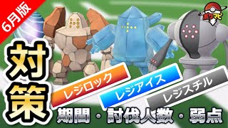 ポケモンgo レジロック レジアイス レジスチル復刻 伝説レイドの期間や対策ポケモン 個体値100 Cpまとめ Youtube