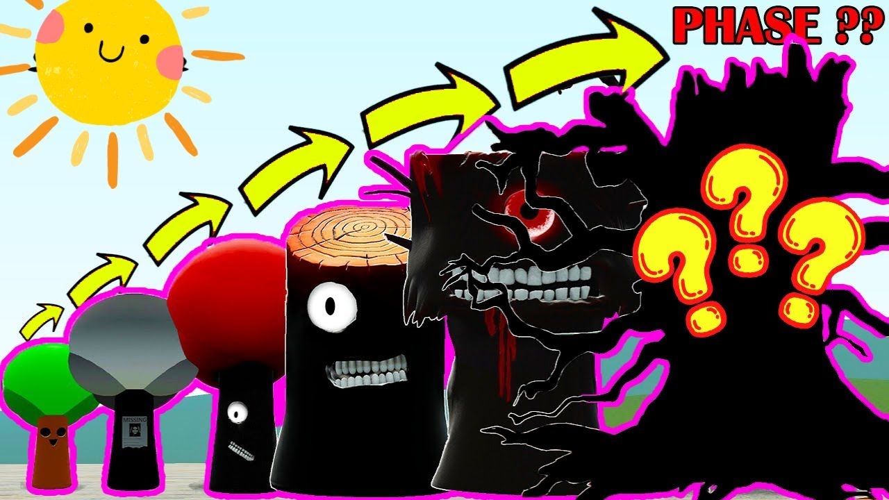 Sprunki Mod God NEW ALL PHASES 1-10 EVOLUTION OF MR TREE SPRUNKI In Garry's Mod! # ...