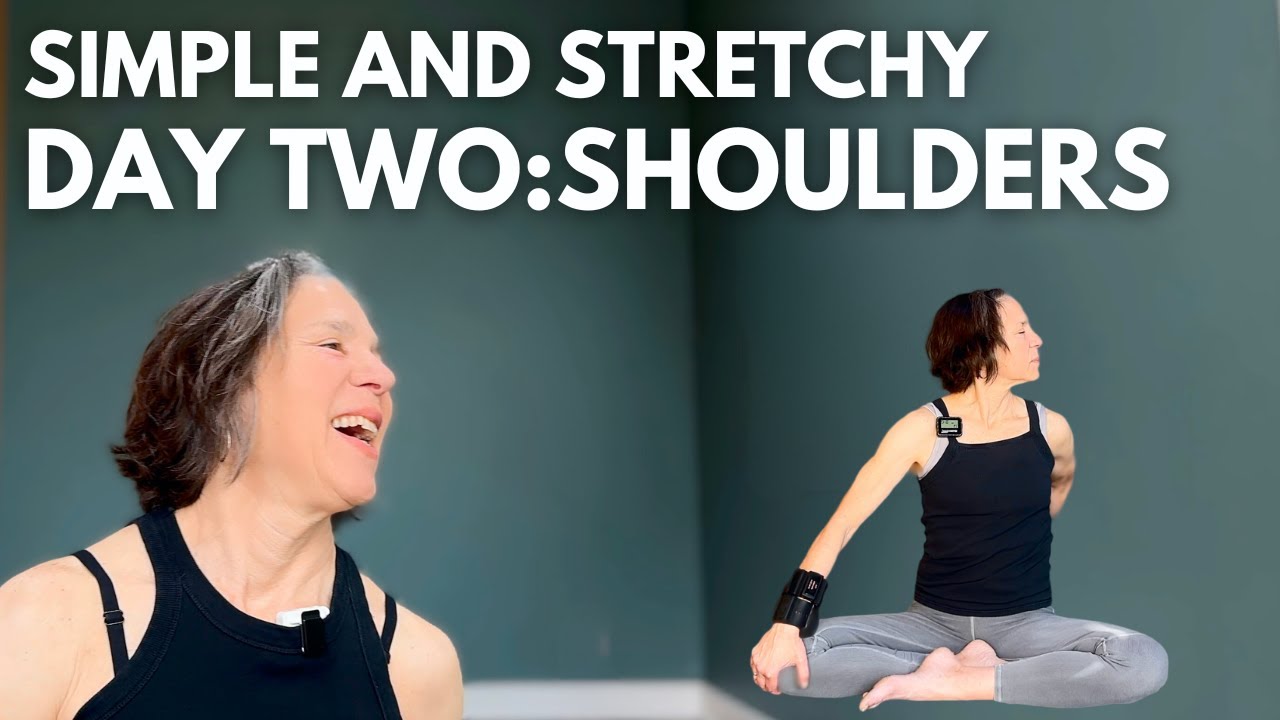 Day 2 Shoulder Stretch | Simple Stretches For Tight Shoulders - YouTube
