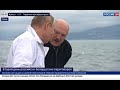 Путин и Лукашенко на корабле