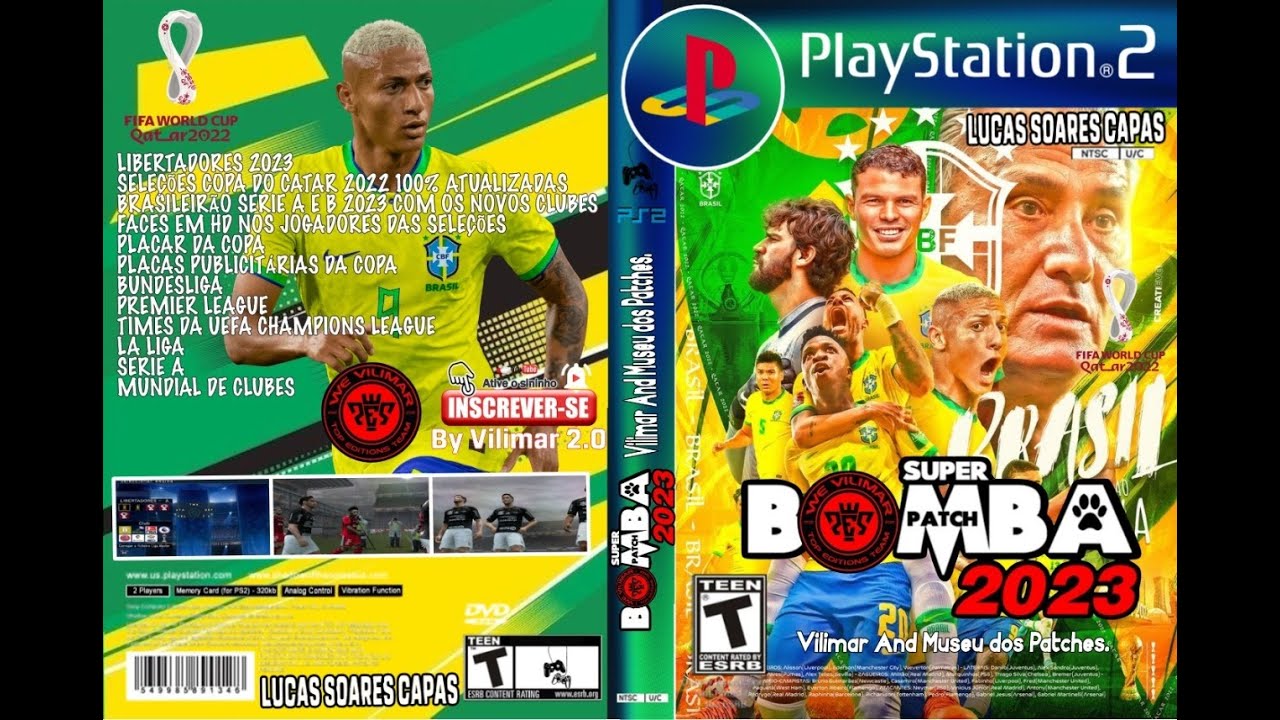 Museu dos Patches PS2: Bomba Patch Vilimar 2022 com Copa do Brasil (Julho)