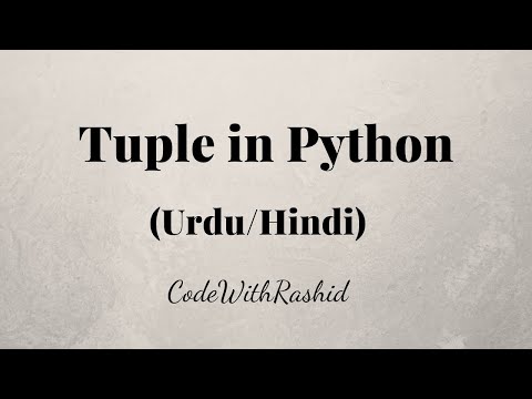 Tuple | Python Tutorials in Urdu/Hindi