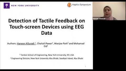 Alsuradi et al.,Detection of Tactile Feedback using EEGData,2020 IEEE Haptics Symposium