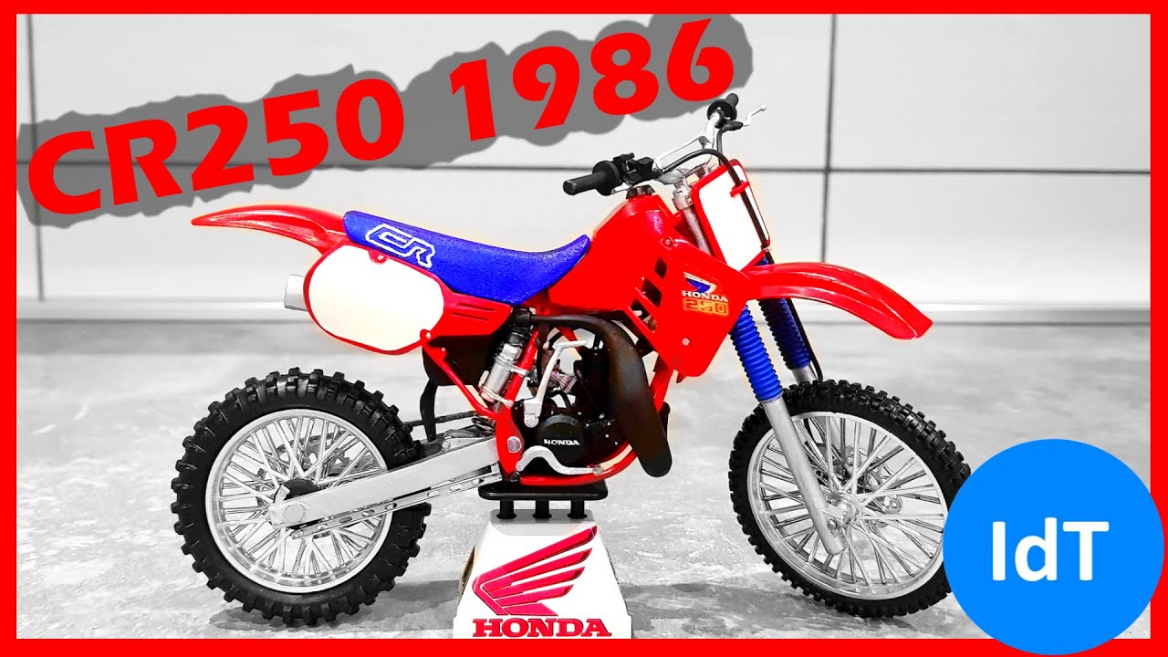 Honda CR 250 1986 build (3D printed 1:12 model) - YouTube