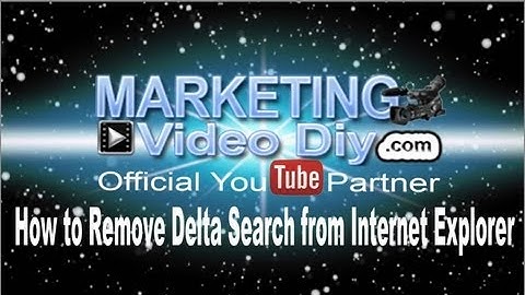 How to remove delta search from internet explorer