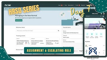 HRSD 7 - HR Assignment Rule & Matching Rule - HR Skills & Escalating Rule