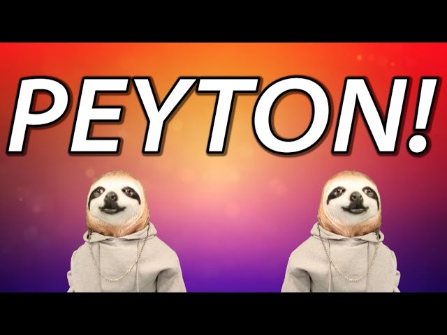 HAPPY BIRTHDAY PEYTON! - SLOTH HAPPY BIRTHDAY RAP