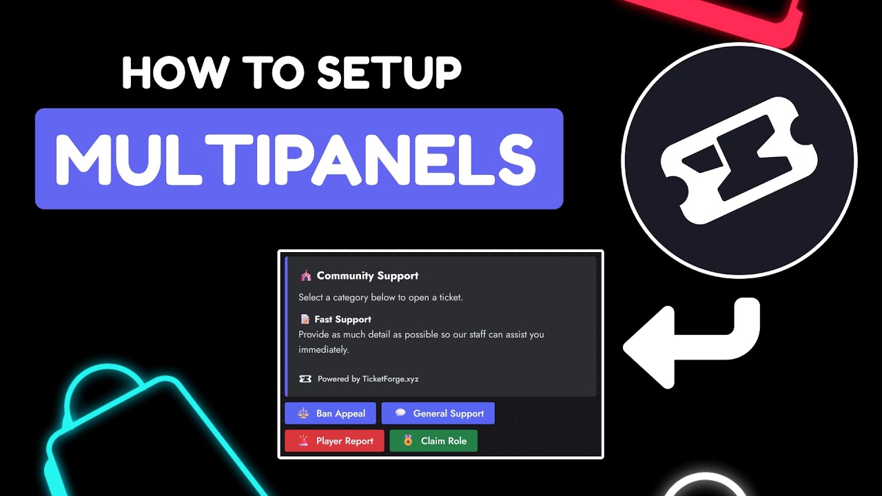 How to Set Up Multi Panels in Your Discord Server | Ticketforge ...