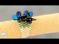 Beading tutorial for the PIPPY Peyote stitch beaded ring