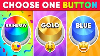 Choose One Button! Rainbow, Gold or Blue Edition ⭐ Quiz Shiba