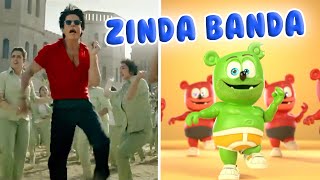 Jawan Zinda Banda Song Shah Rukh Khan Vs Gummibar The Gummy Bear - Dance Meme