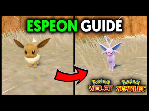 HOW TO EASILY EVOLVE EEVEE INTO SYLVEON ON POKEMON SCARLET AND VIOLET 