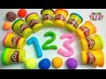 Learn To Count with PLAY-DOH Numbers | 1 to 20 | Squishy Glitter Foam | Learn To Count 1-10 11-20