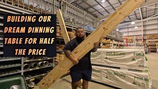 DIY Dinning Table and Benches for Half the Price