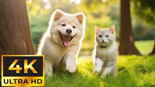 Cute Baby Animals 4K - SOUNDS ANIMALS With Relaxing Piano Music (Colorfully Dynamic) by Tiny Paws 4,802 views 2 months ago 11 hours, 59 minutes