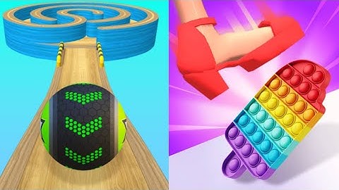 Tippy Toe 3D vs Going Balls | Satisfying Mobile Games All Levels Gameplay ios,android