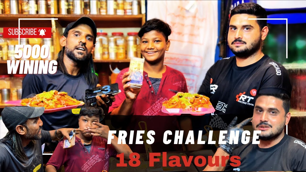 🤣 Funny 2 Boys Fries Challenge 🌶🍟 | 18 Spicy Flavours Madness