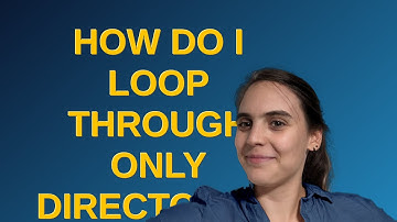 Unix: How do I loop through only directories in bash?