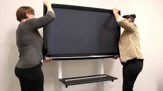 Luxor CLCD Crank Adjustable Flat Panel TV Cart