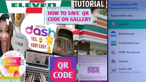 Singtel Dash QR Code How to save in your Gallery#singapore #qrcode #Singteldash #tutorial