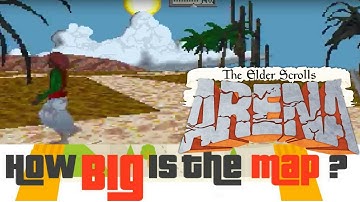 HOW BIG IS THE MAP in The Elder Scrolls: Arena? Walk Across the Map