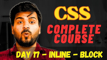 CSS Inline - Block Element | Mastering CSS: The Ultimate Guide for Web Developers #chapter17