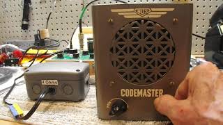 AOTA (Antiques on The Air) ...  A Bud Codemaster Code Practice Oscillator ...