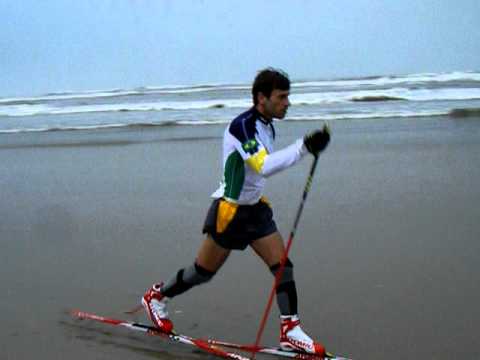 Skiing at the beach in Brazil