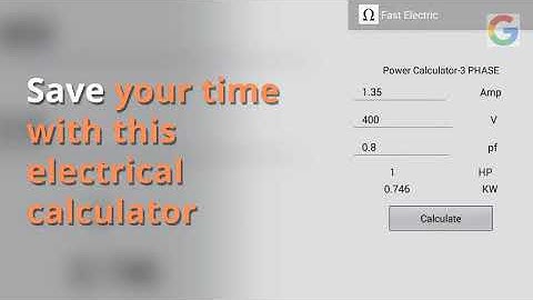 fast electric, electrical calculator