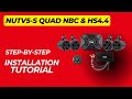 NUTV5-S QUAD system, Step-By-Step installation guide with the new NBC and the new HS4.4 amplifier