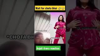 Anjali Arora viral MMS|| wait for chota bhai 🤣😂 #anjaliarora #viral #shorts #comedy #mms #memes