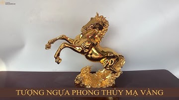 Tượng Ngựa Bằng Đồng Mạ Vàng 24K SANG TRỌNG – Linh Vật Phong Thủy Bằng Đồng ✓✓✓