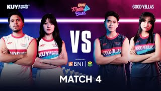 BNI MEDIA CLASH 3.0 - MATCH 4 #BADMINTON  - THARIQ HALILINTAR & VONZY VS ATHALLA NAUFAL & FUJI AN