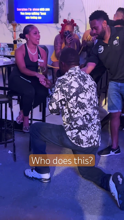 Why did she run from him at Karaoke? #funny #shortvideos #karaoke