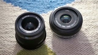 Panasonic 20mm f/1.7 vs. Olympus 25mm f/1.8 Micro 4/3 lens