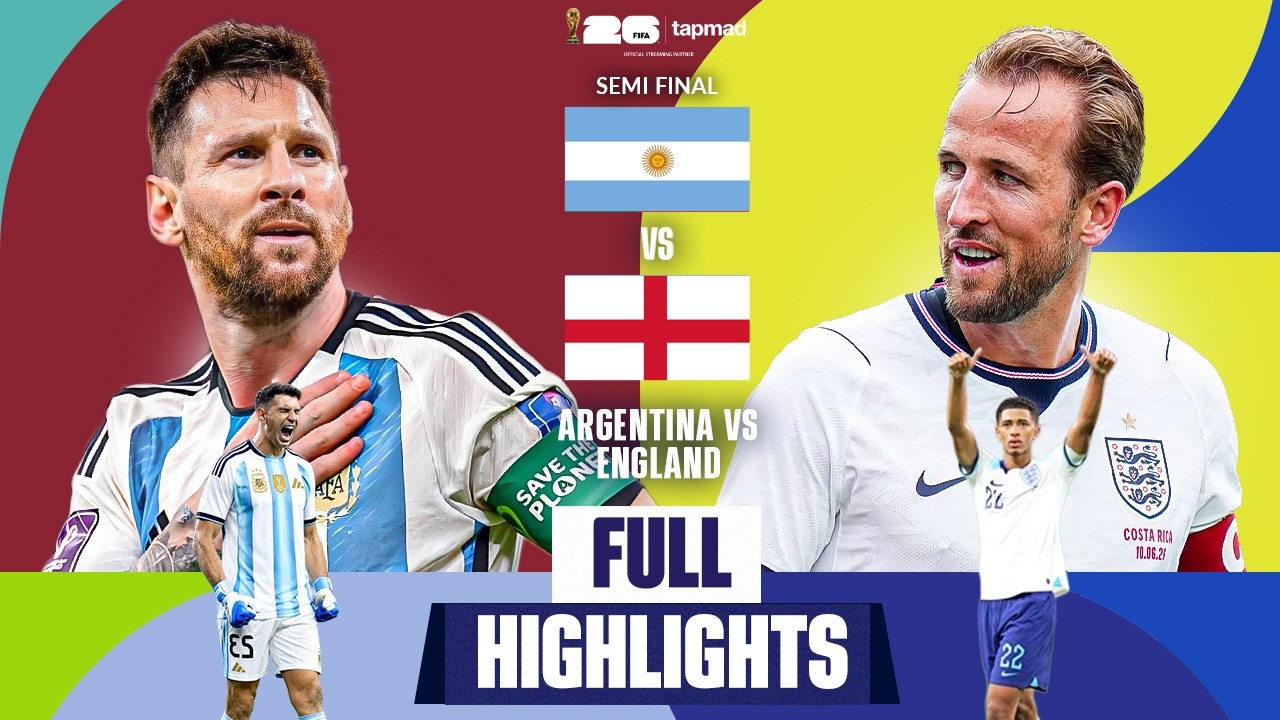 England vs Argentina | Full Highlights | Semi Final | FIFA World Cup 2026 | tapmad | FIFA26
