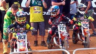 Brasileiro de Motocross - Pilotos das Minimotos pela segunda vez em uma corrida oficial.