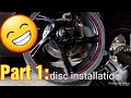 Hydraulic rear disc brake/upgrade/conversion/yamaha mio mxi 125 scooter