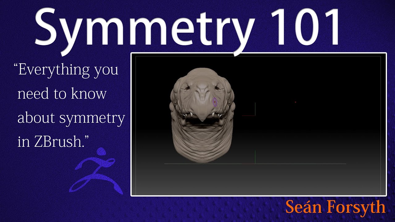 specify symmetry zbrush