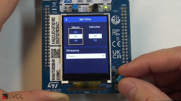 UI on STM32G071RB using only internal flash and RAM