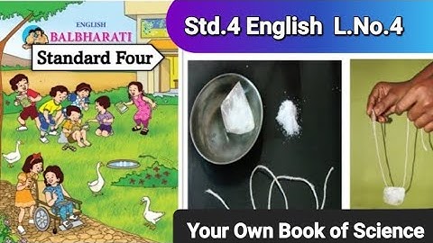 #Your_Own_Book_of_Science | Std. 4 | English lesson no. 4 | Lifting Ice without Touching by Savi
