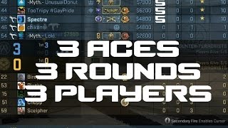 3 Aces 3 Rounds 3 Players - CS GO Matchmaking Highlight