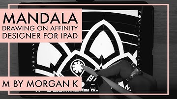 MANDALA N137 Drawing using Symbols on Affinity Designer for iPad